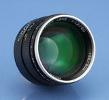 KONICA HEXANON 60MM F1.2 LEICA NOCTILUX LENS +CAPS +FILTER +BOX +FINDER MINT SET