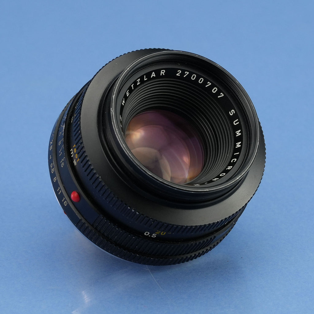 LEICA LEITZ SUMMICRON-R 50MM F2 1st VERSION 2CAM 11228 LENS +12564K SHADE