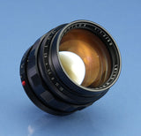 LEICA 11820 50MM NOCTILUX F1.2 VINTAGE M LENS +MATCHING #BOX +SHADE +CASE +CAPS