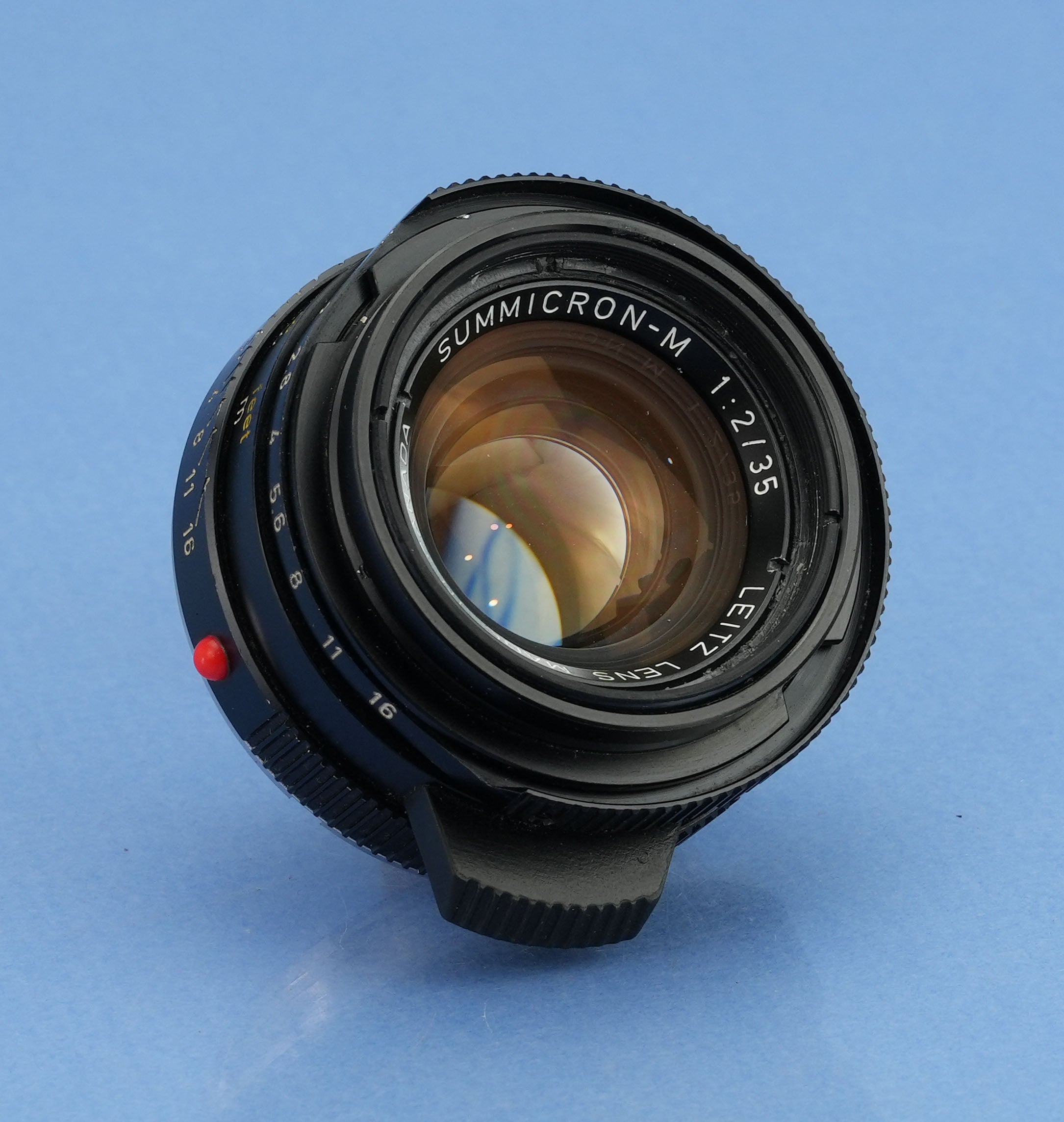 LEICA 35MM F2 SUMMICRON-M E39 4TH V 11310 CANADA LENS +SHADE +BOX KING OF BOKEH