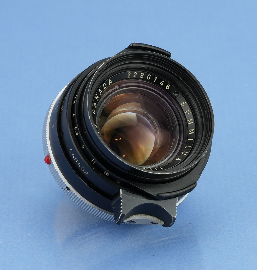 LEICA LEITZ 35MM SUMMILUX F1.4 M PRE ASPH/ STAHLFASSUNG 11870 SCHWARZE LACKIERUNG LINSE SELTEN