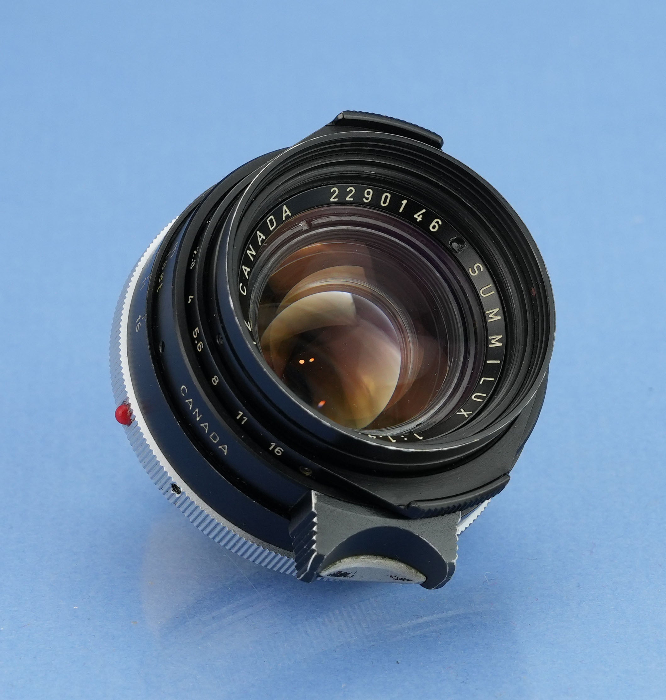 LEICA LEITZ 35MM SUMMILUX F1.4 M PRE ASPH/ STAHLFASSUNG 11870 SCHWARZE LACKIERUNG LINSE SELTEN