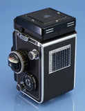 ROLLEI ROLLEIFLEX 3.5F PLANAR WHITE FACE 12/24 TLR CAMERA +CASE LATE # MINT! WOW