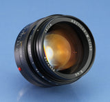 LEICA LEITZ 50MM NOCTILUX-M F1 11821 3rd V LATE# E60 LENS +12539 SHADE +BOX MINT
