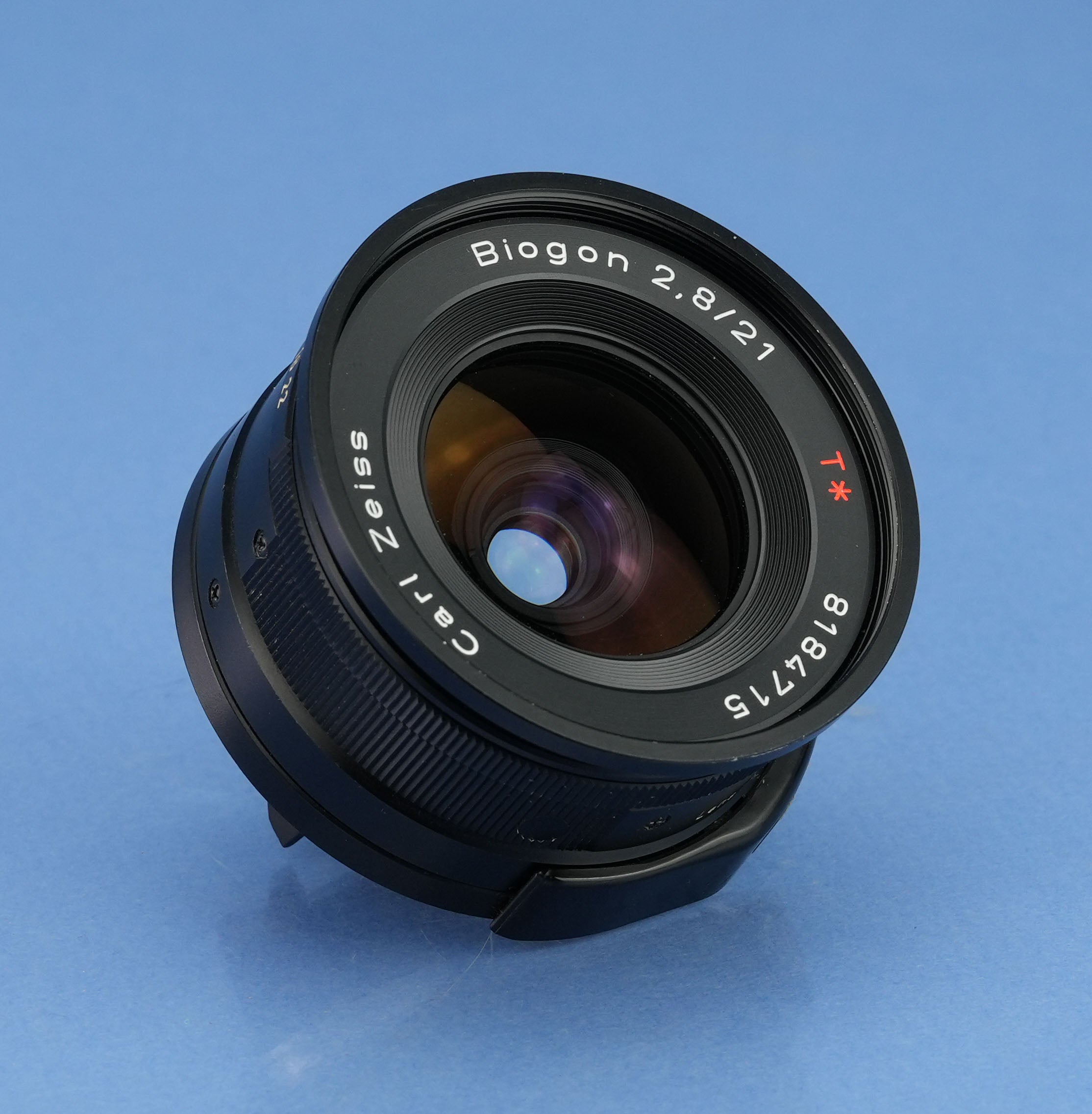 CONTAX ZEISS BIOGON BLACK 21MM F2.8 T* G CAMERA LENS +GF-21MM FINDER +CASE MINT