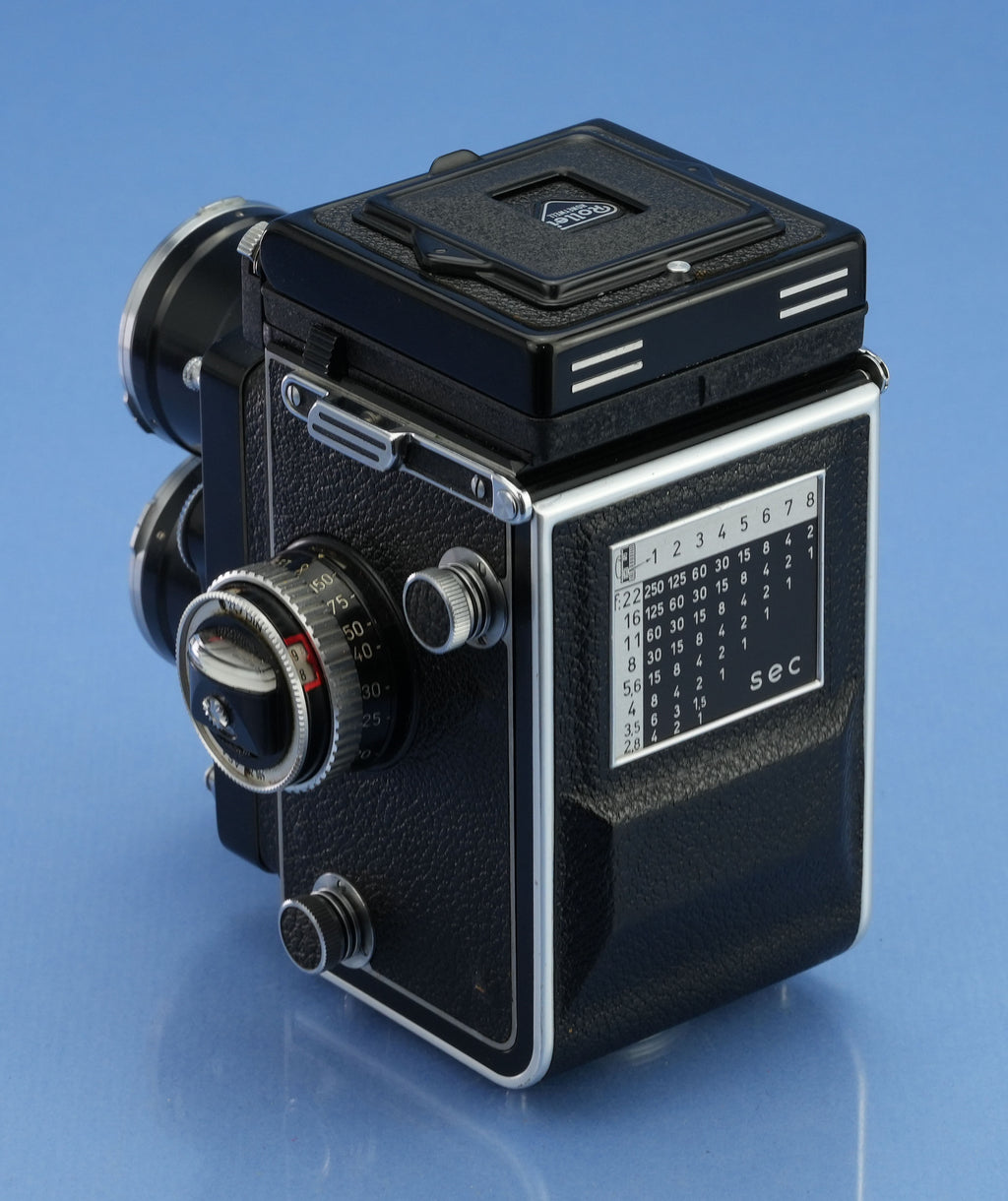 ROLLEI TELE ROLLEIFLEX 135MM SONNAR F4 TLR CAMERA +CASE +CAPS +METER VERY PRETTY