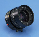 LEICA LEITZ 28MM ELMARIT-M F2.8 3rd V 11804 M LENS +CAPS +SHADE +BOX VERY NICE!