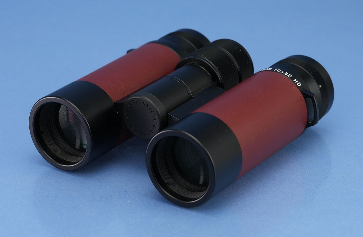 LEICA LEITZ ULTRAVID 10X32 HD HERMES EDITION BINOCULAR SET +CASES +POUCHES +BOX