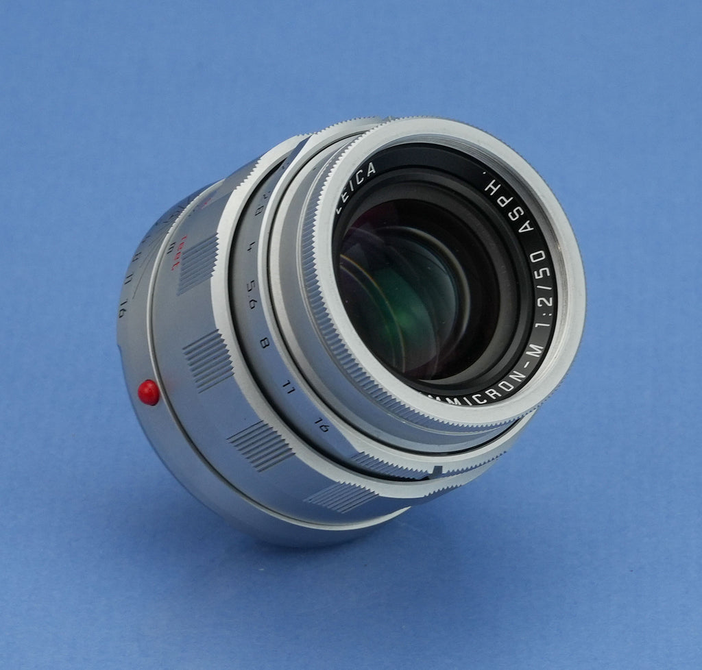 LEICA 11187 50MM APO-SUMMICRON-M F2 ASPH CHROME LHSA SPECIAL EDITION LENS SET!