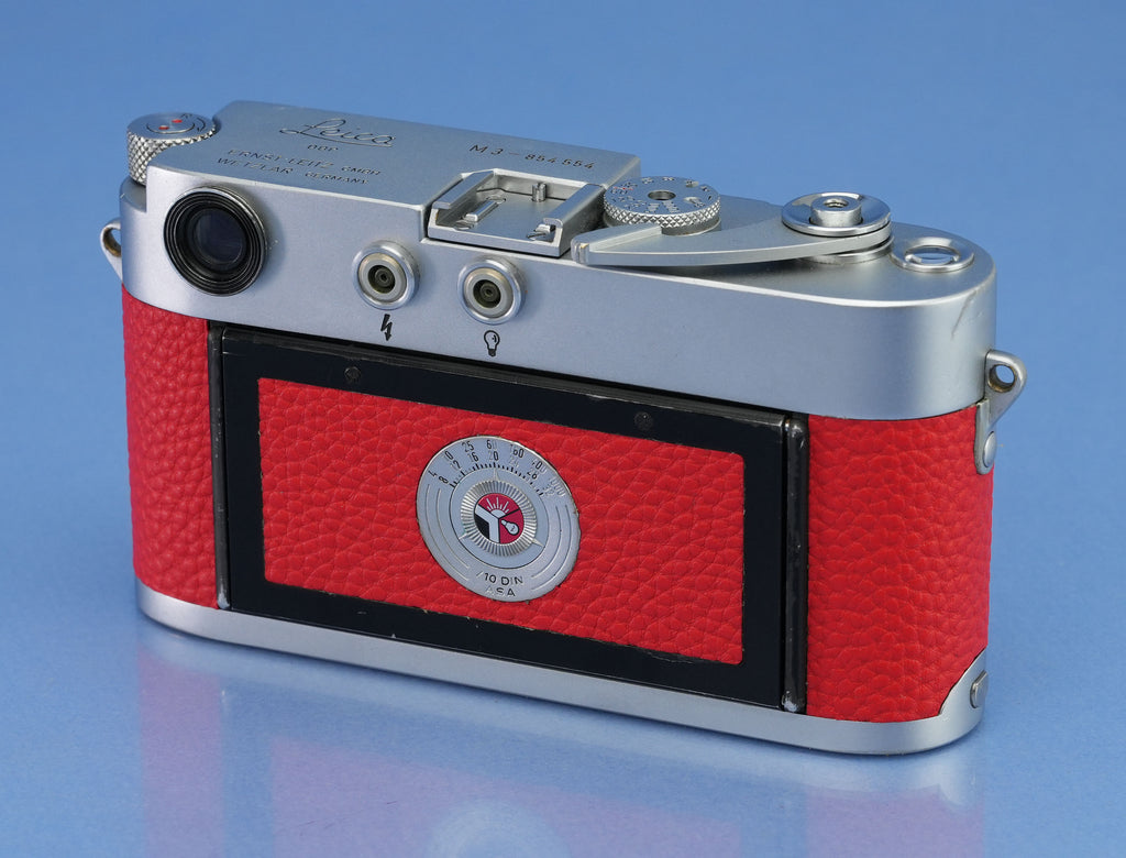LEICA LEITZ M3 DS 10150 IGEMO CHROME CAMERA BODY TRANSITIONAL #854554 SERVICED!