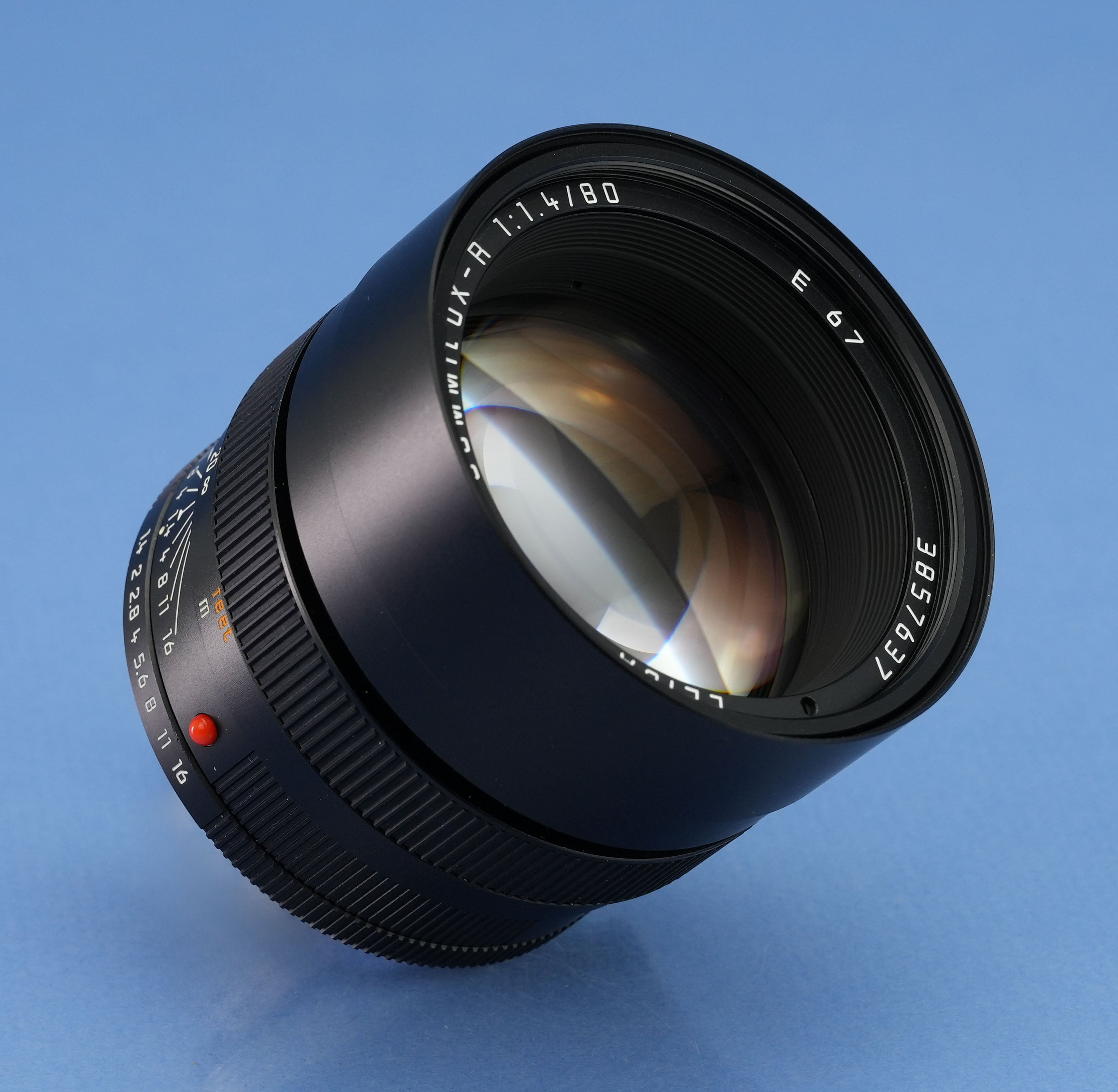 LEICA LEITZ 80MM SUMMILUX-R F1.4 3 CAM ROM 11349 R LENS +CAPS LATE # MINT!