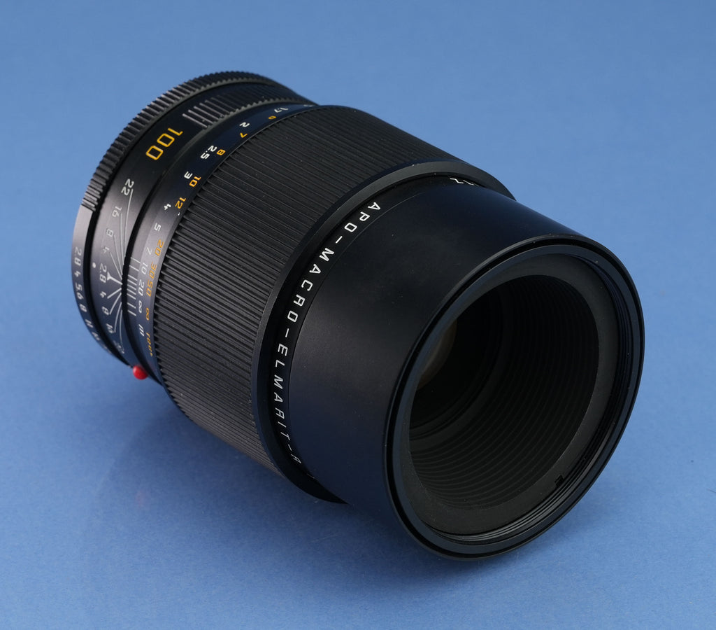 LEICA LEITZ 100MM APO-MACRO-ELMARIT-R F2.8 11210 3CAM LENS +CAPS CLEAN! SHARP!