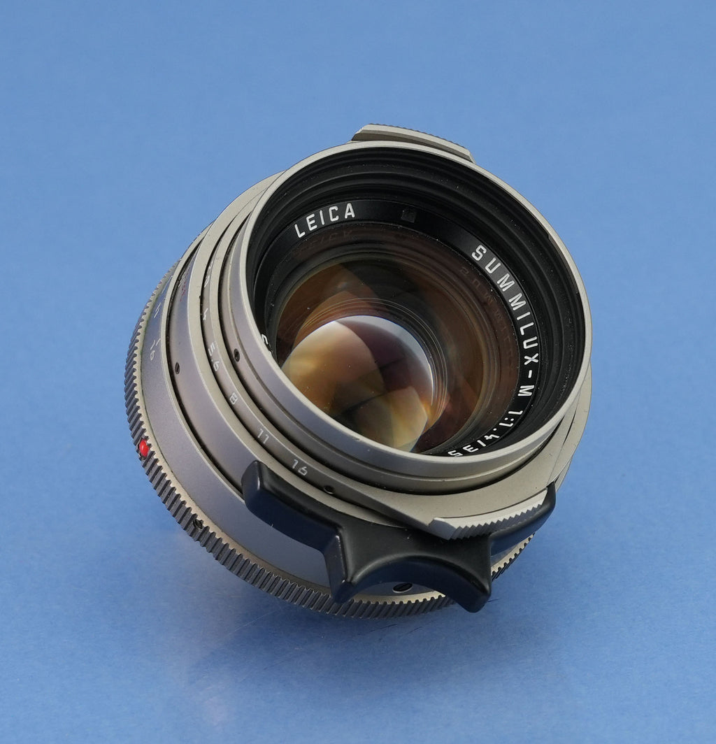 LEICA LEITZ 11860 35MM SUMMILUX-M F1.4 TITANIUM GERMANY PRE ASPH BRASS LENS MINT