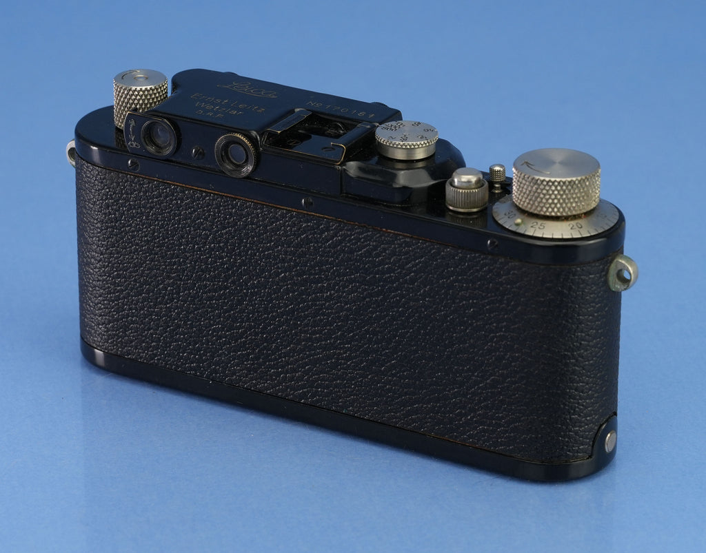 LEICA LEITZ III (MODEL F) LYDRO 1935 BLACK PAINT SM NICKEL CAMERA BODY NICE!