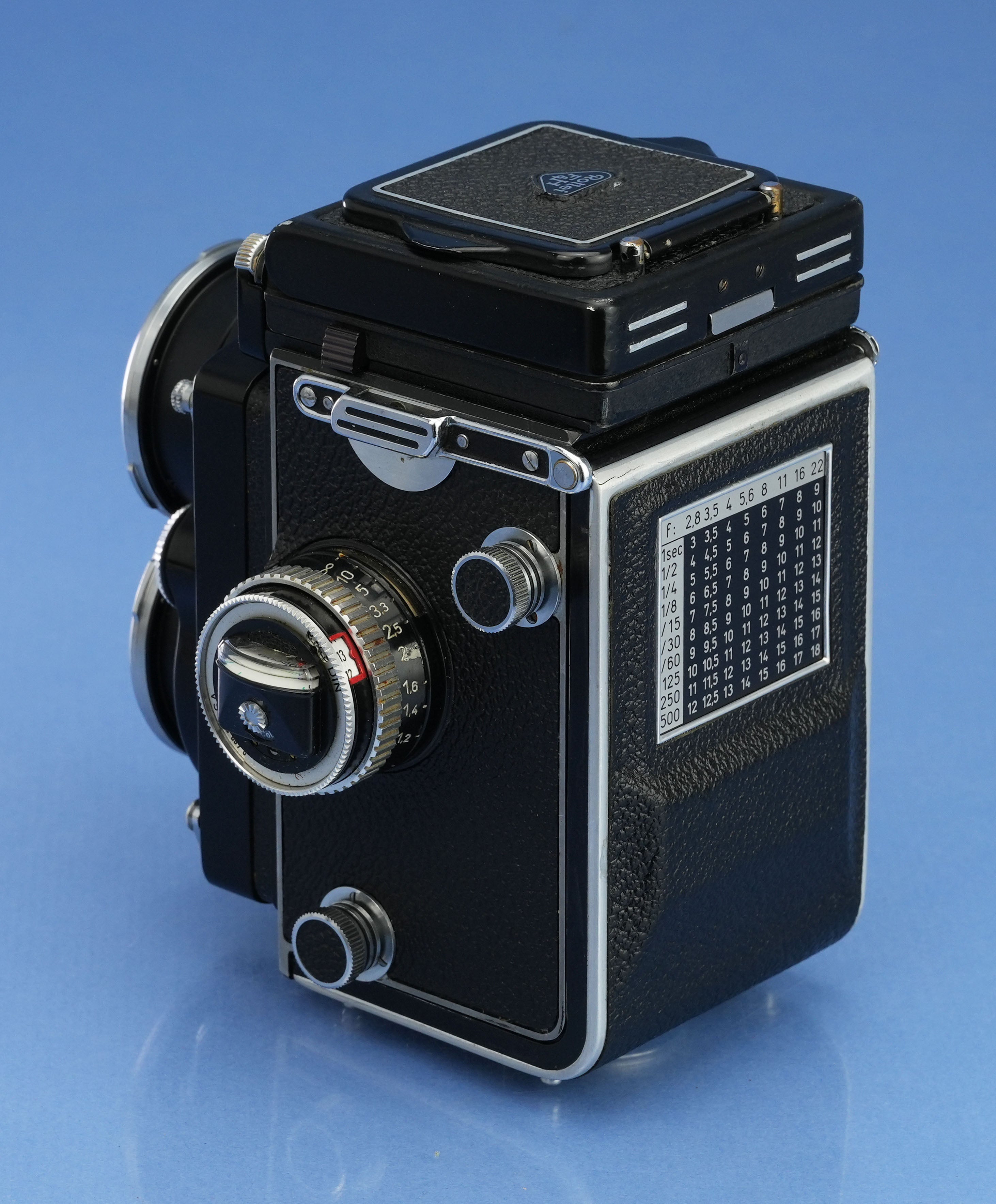 ROLLEIFLEX ROLLEI WIDE 55MM F4 ZEISS DISTAGON LENS +METER +CAP