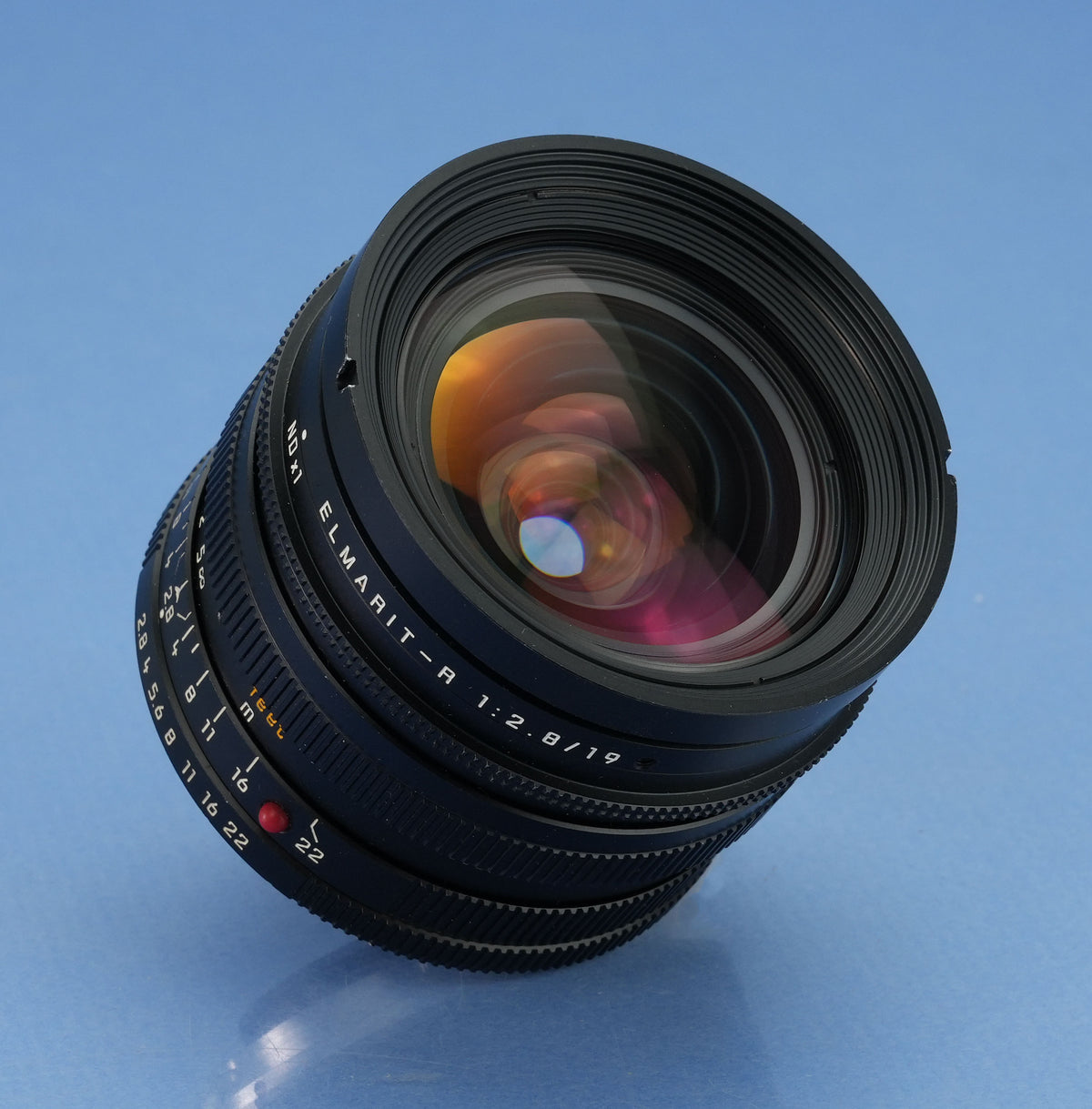 LEICA 19MM ELMARIT-R F2.8 2ND VERSION 3CAM 11258 LENS +12546 SHADE +CAPS NICE!
