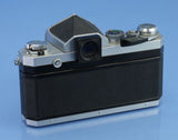 NIKON F APOLLO LATE # CHROME SLR CAMERA BODY +PENTA PRISM +50MM F2 NIKKOR-S LENS