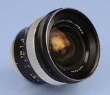 CONTAREX CARL ZEISS 18MM F4 DISTAGON SLR BLACK CAMERA LENS +CAPS. VERY CLEAN!