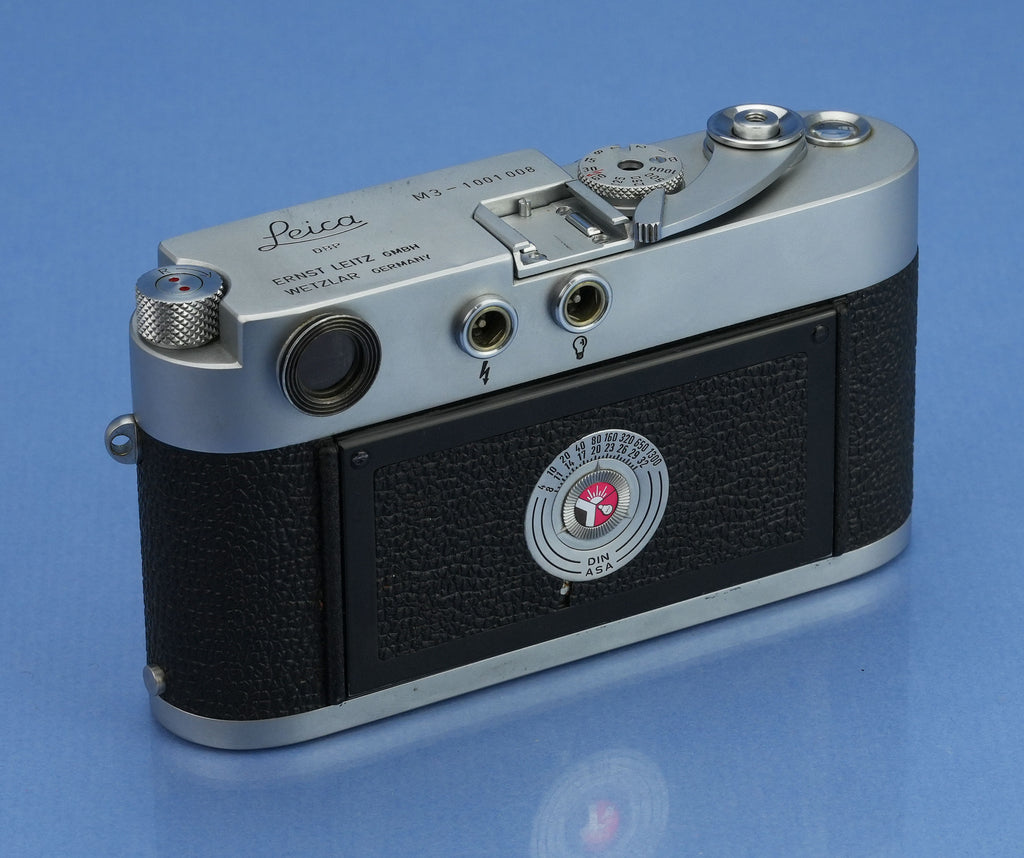 LEICA LEITZ M3 10150 IGEMO SS ENTFERNUNGSMESSERKAMERAGEHÄUSE #1001008 +KAPPE +BOX SCHÖN