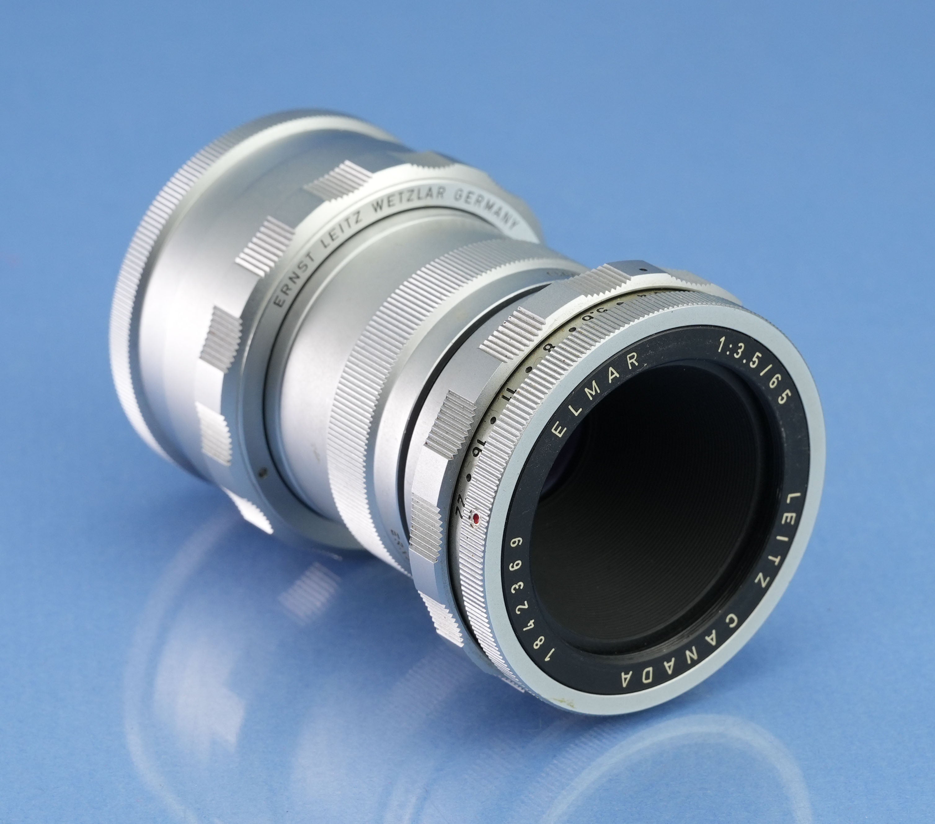 LEICA LEITZ 65MM F3.5 VISOFLEX LENS OCMOR +16464K OTZFO FOCUS RING +16471J TUBE