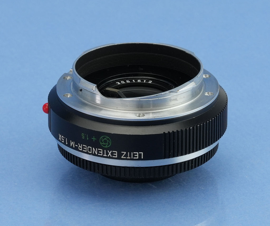 LEICA EXTENDER-M 1.5X ELCAN M LENS TELECONVERTER 11238 RARE PROTOTYPE +CAPS MINT