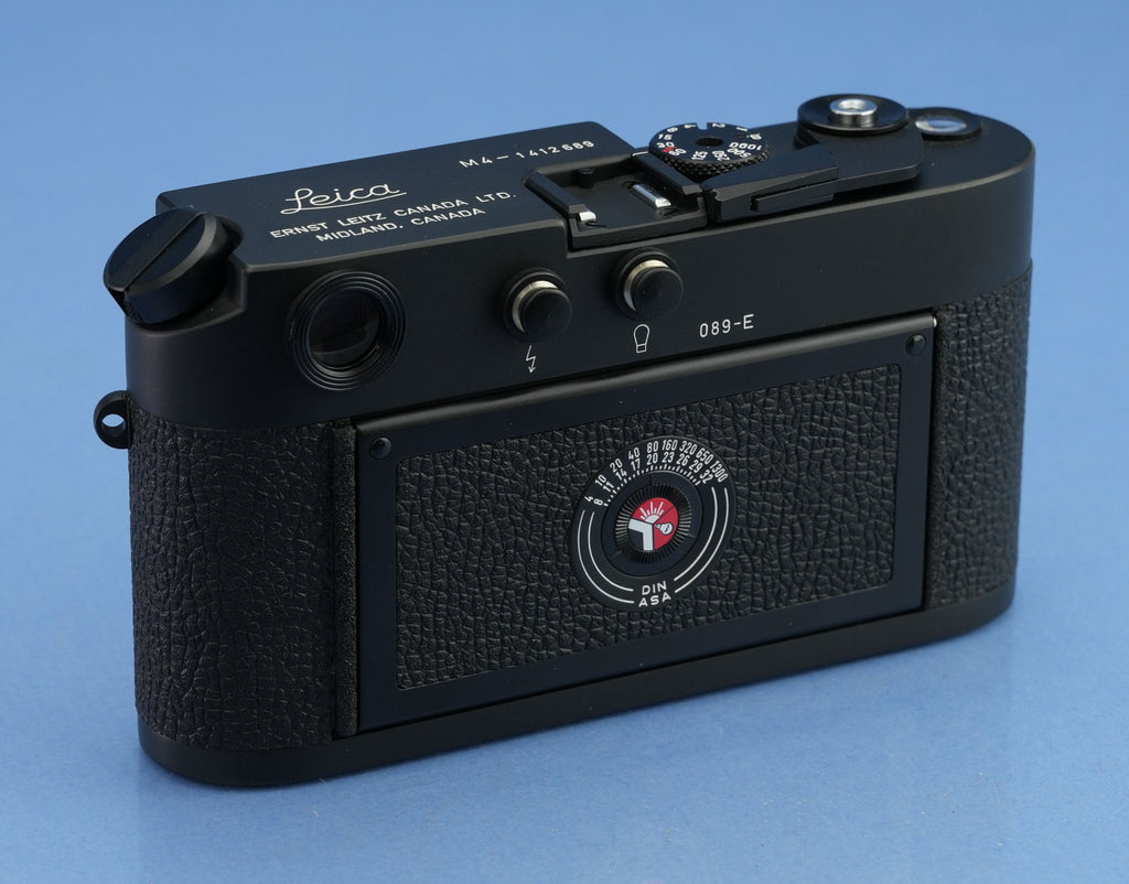 LEICA LEITZ M4 MIDLAND KANADA 50 JAHRE SCHWARZE KAMERA +BOX +PAPIERE C-SIEGEL MINT!