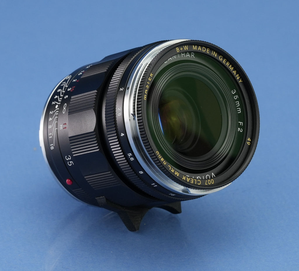 VOIGTLANDER 35MM F2 ASPHERICAL APO-LANTHAR VM LENS +SHADE +UV FILTER +BOX
