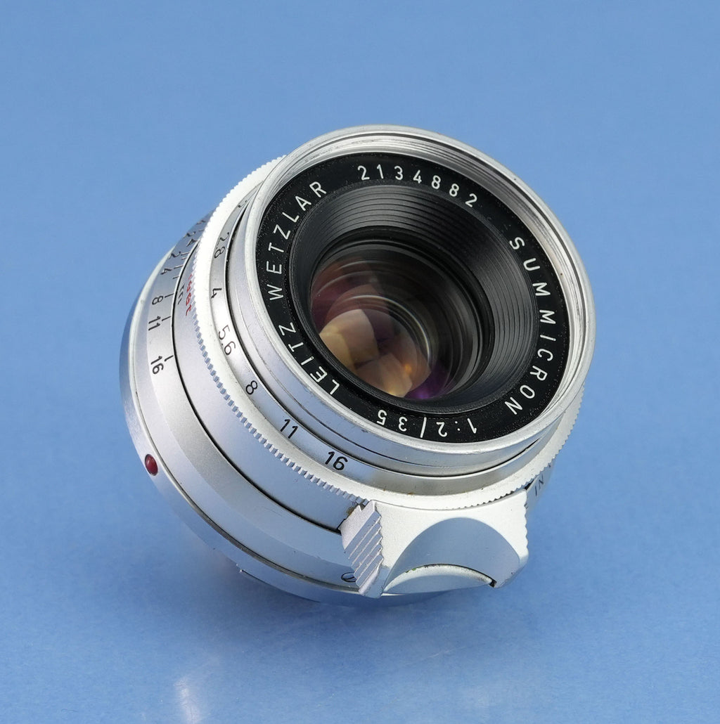 LEICA LEITZ SUMMICRON 35MM F2 M 11308 8 ELEMENT 1ST V GERMANY LATE # LENS MINT!