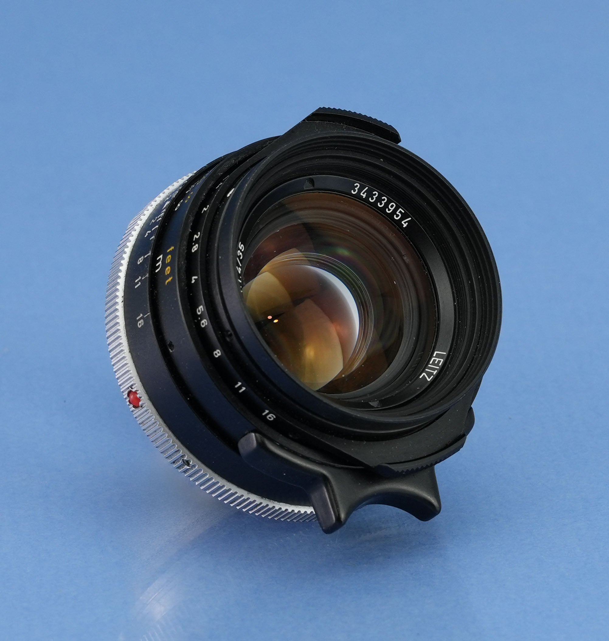 LEICA LEITZ 35MM SUMMILUX-M F1.4 M PRE ASPH LATE# GERMANY 11870 LENS +CAPS NICE!