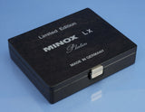 MINOX LX PLATIN PLATINUM EDITION SUBMINIATURE FILM CAMERA BODY +CASE +BOX NEW!