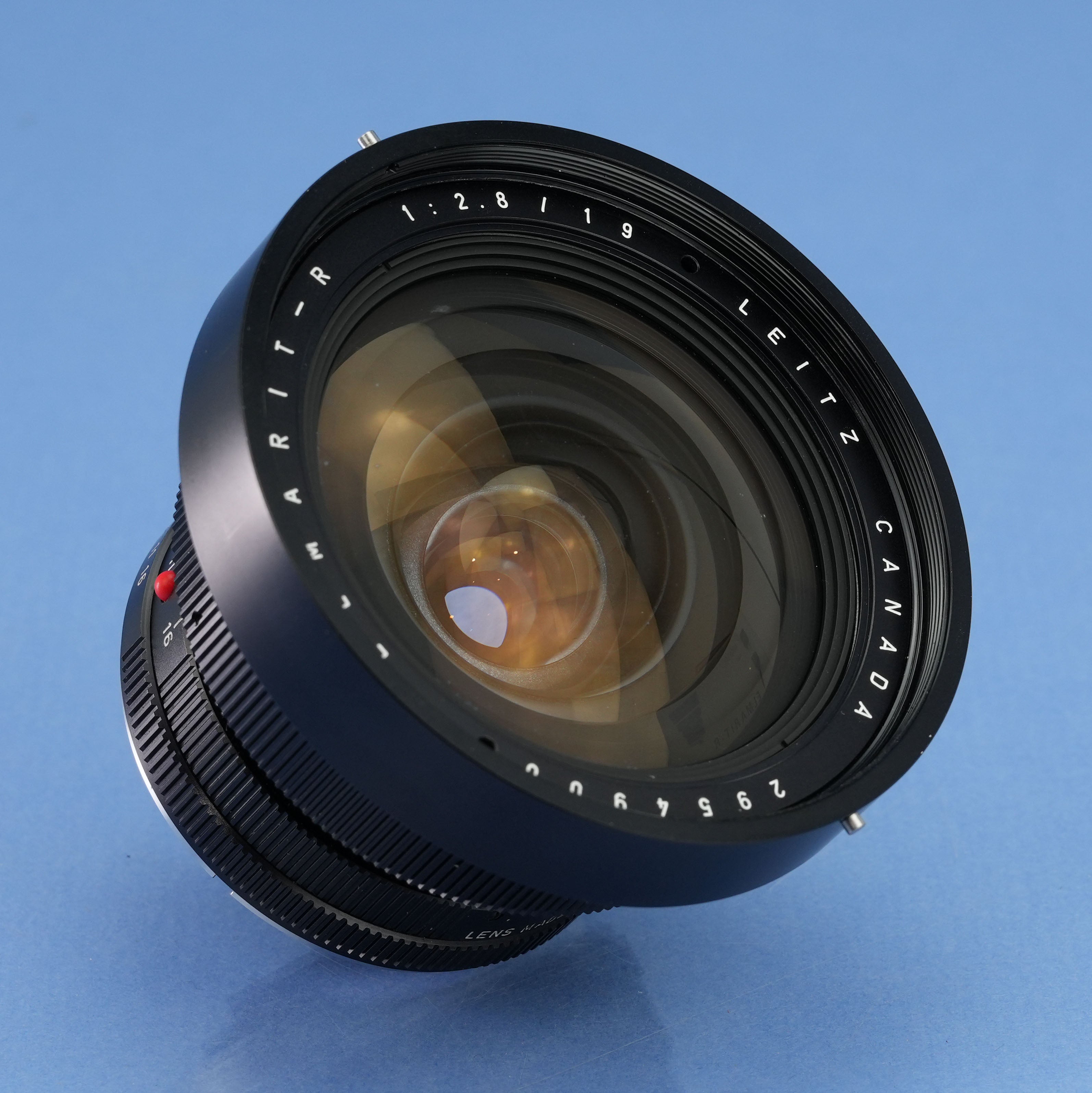 leica r 19mm 1st 2cam 【9月25日まで】 LEICA LEITZ 19MM ELMARIT-R 11225 F2.8 3CAM 1ST V R LENS +BOX +