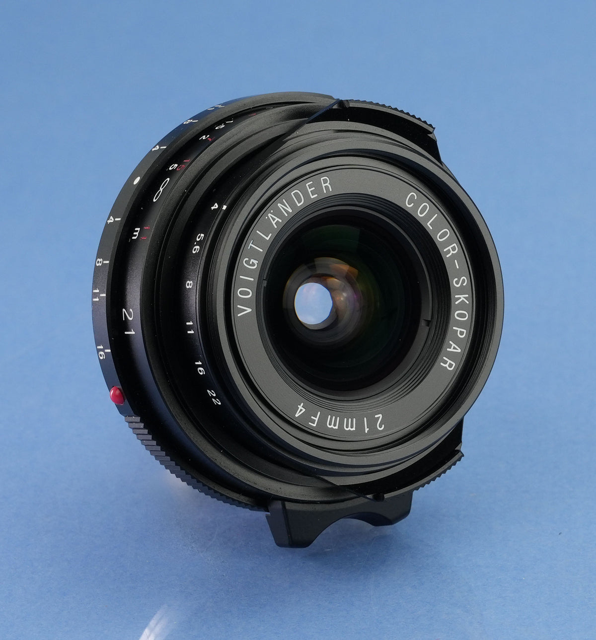 VOIGTLANDER 21MM BLACK COLOR-SKOPAR F4 MC M MOUNT LENS +CAPS +SHADE MINT!