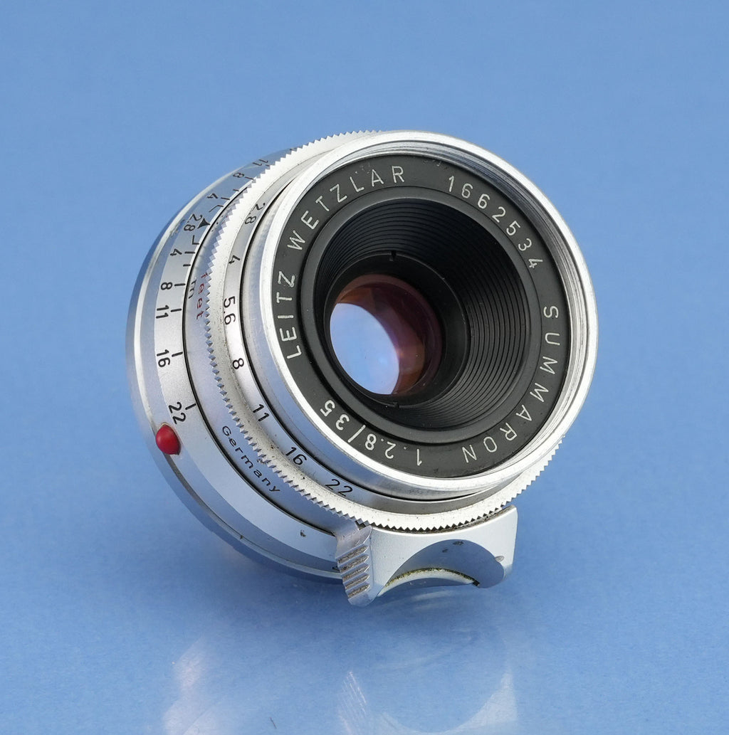 LEICA LEITZ 35MM SUMMARON F2.8 11306 M M2 M4 6 ELEMENT LENS +CAP EARLY STEEL RIM