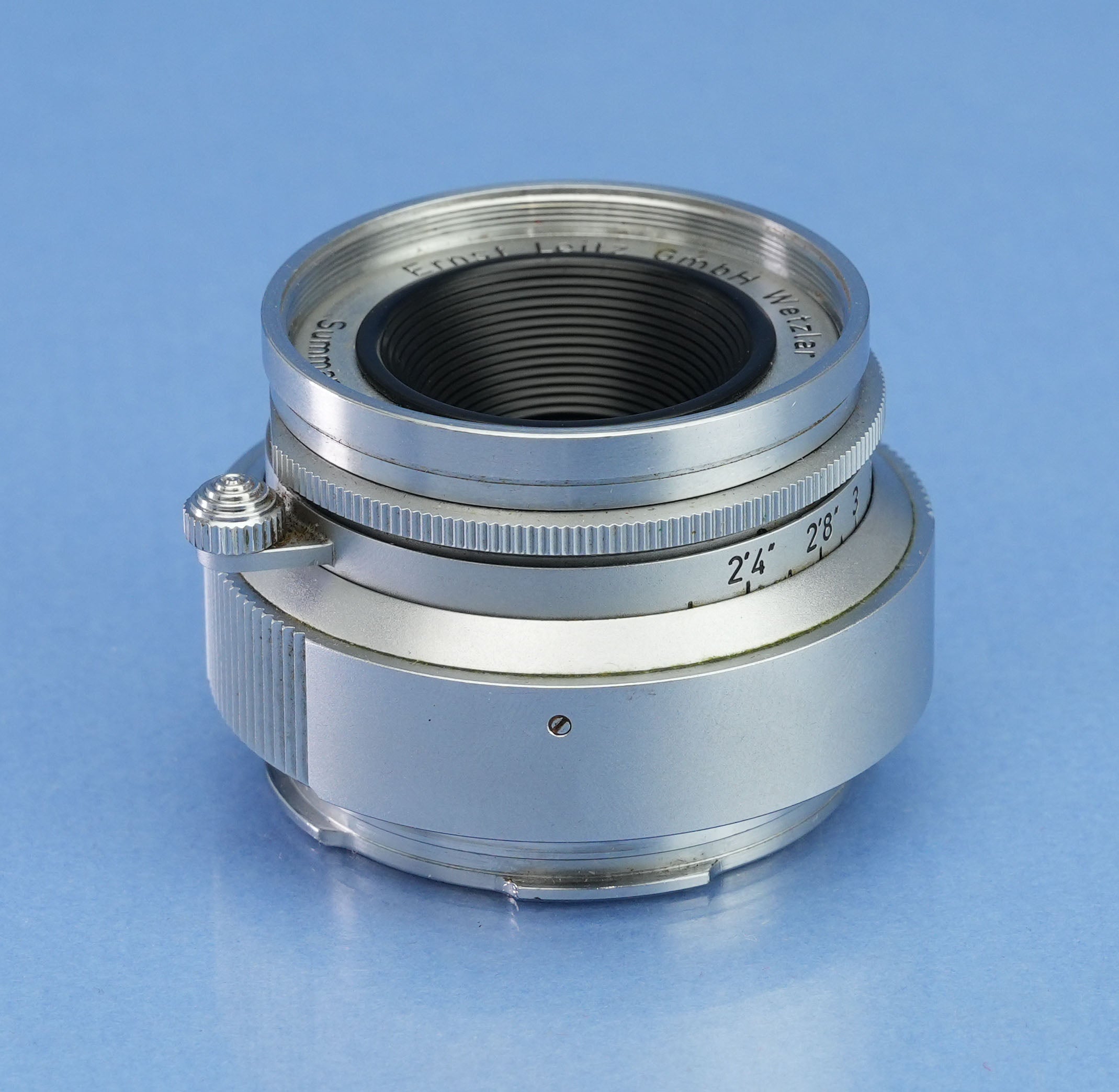 LEICA LEITZ 35MM SUMMARON F3.5 M3 SOONC-MW 11107 CHROME M3 LENS +EYES +BOX +CAP