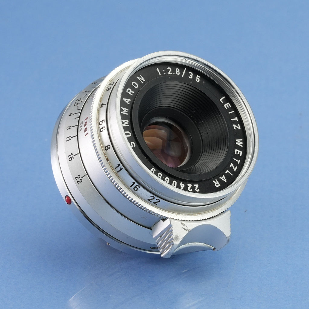 LEICA LEITZ 35MM SUMMARON F2.8 11306 VINTAGE M LENS LATE #2240659 +CAPS