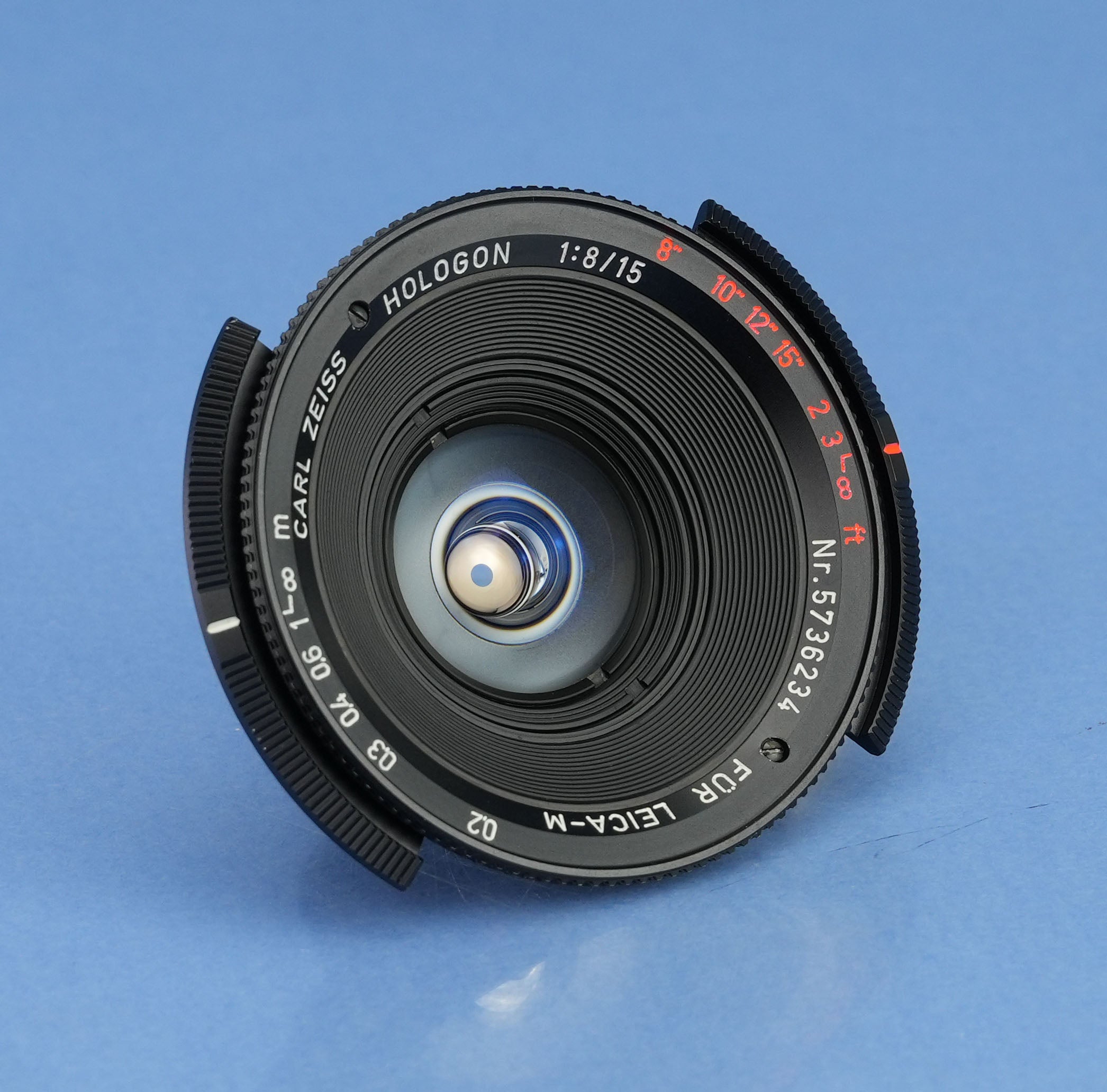 LEICA ZEISS HOLOGON-M 11003 15MM F8 LENS +BOX +FILTER +CAPS +FINDER RARE! MINT!