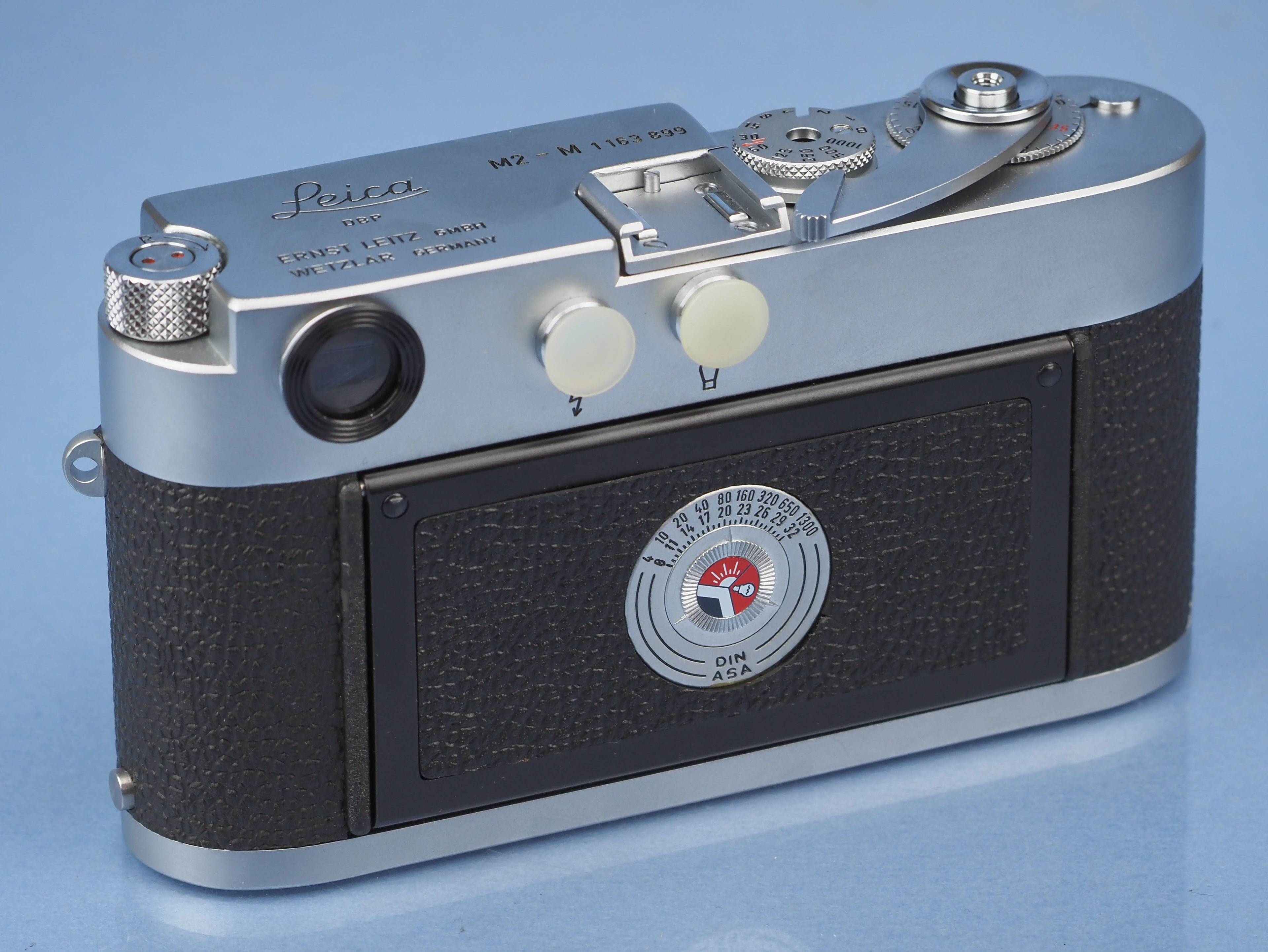 LEICA LEITZ M2-M MOTOR CHROME 10800 KOOHE RANGEFINDER CAMERA BODY +BOX +MANUAL