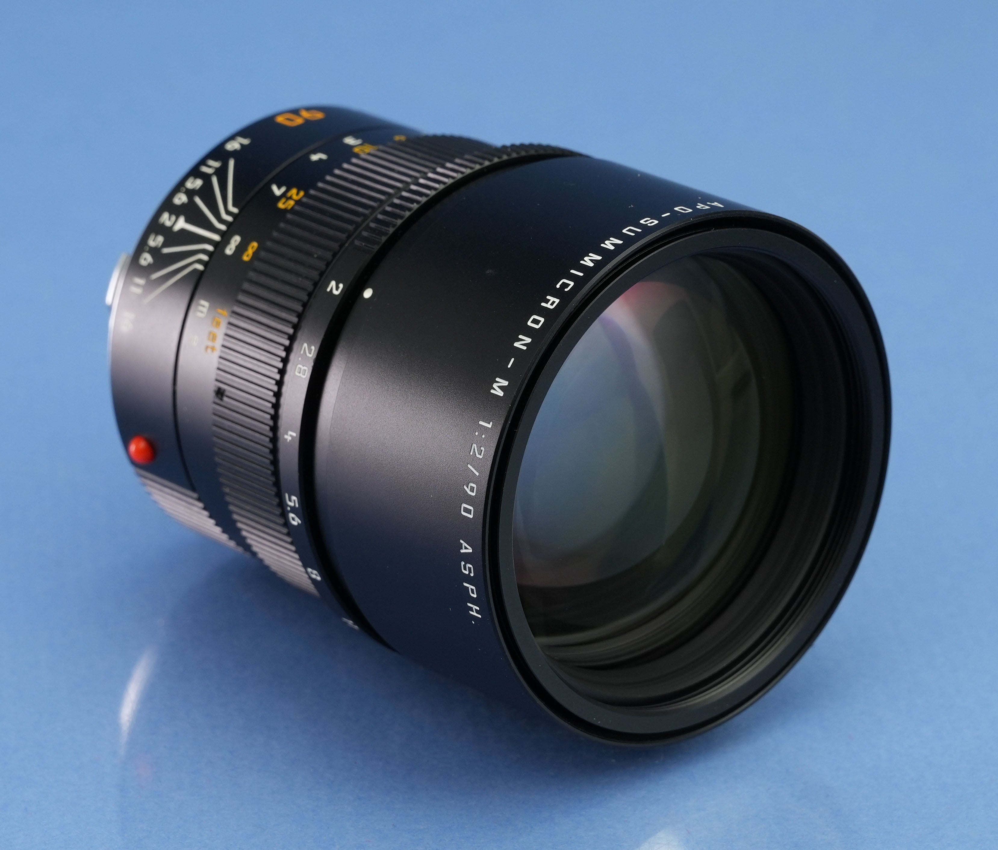 LEICA LEITZ 90MM F2 APO-SUMMICRON-M ASPH 11884 BLACK M LENS +BOX +UVa +CASE MINT