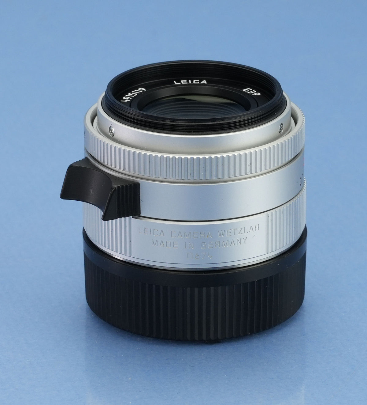 LEICA LEITZ 35MM SUMMICRON-M F2 ASPH VERSION II 11674 SILVER CHROME M LENS +BOX