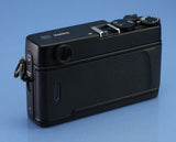 KONICA HEXAR RF BLACK RANGEFINDER CAMERA OUTFIT +50MM F2 LENS +BOX +FLASH +BOX!