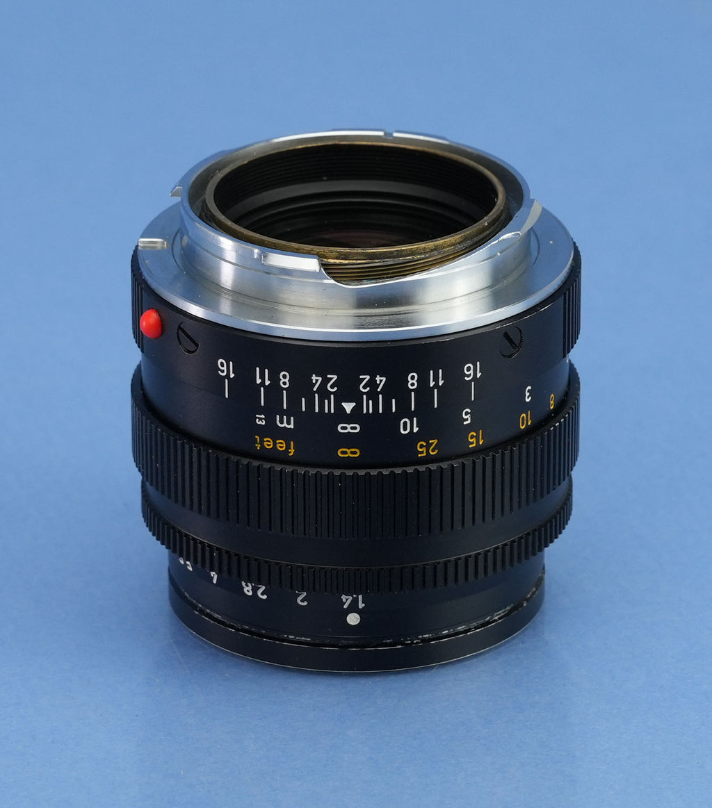 LEICA LEITZ 50MM F1.4 SUMMILUX 11113 2ND V BLACK M LENS LATE # c. 1967 NICE!