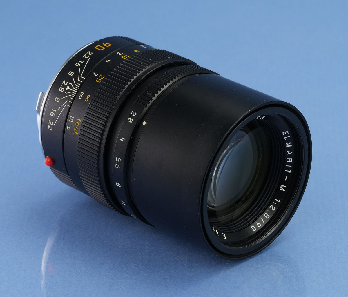 LEICA LEITZ ELMARIT-M 90MM F2.8 BLACK 11807 M TELE PHOTO LENS. LAST VERSION +UVa