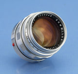 LEICA LEITZ 50MM SUMMILUX 2ND V F1.4 CHROME M 11114 LENS +12586 SET VERY LATE #