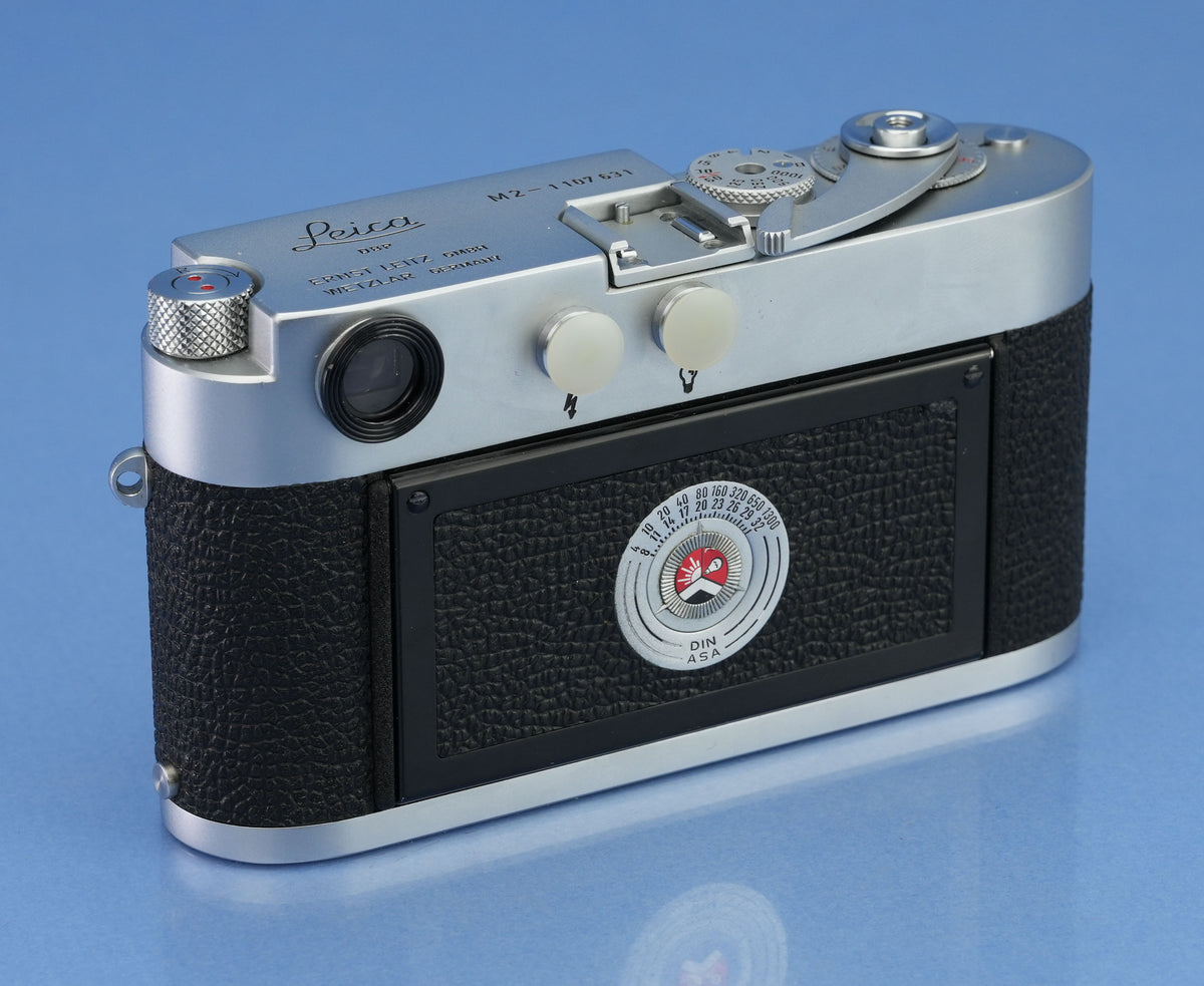 LEICA LEITZ M2 SS SELF TIMER CHROME RANGEFINDER CAMERA BODY 10308 +BOX CLEAN!