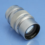 LEICA LEITZ 90MM SUMMICRON F2 MIDLAND 1ST VERSION SOOZ LENS +SHADE +CAPS NICE!