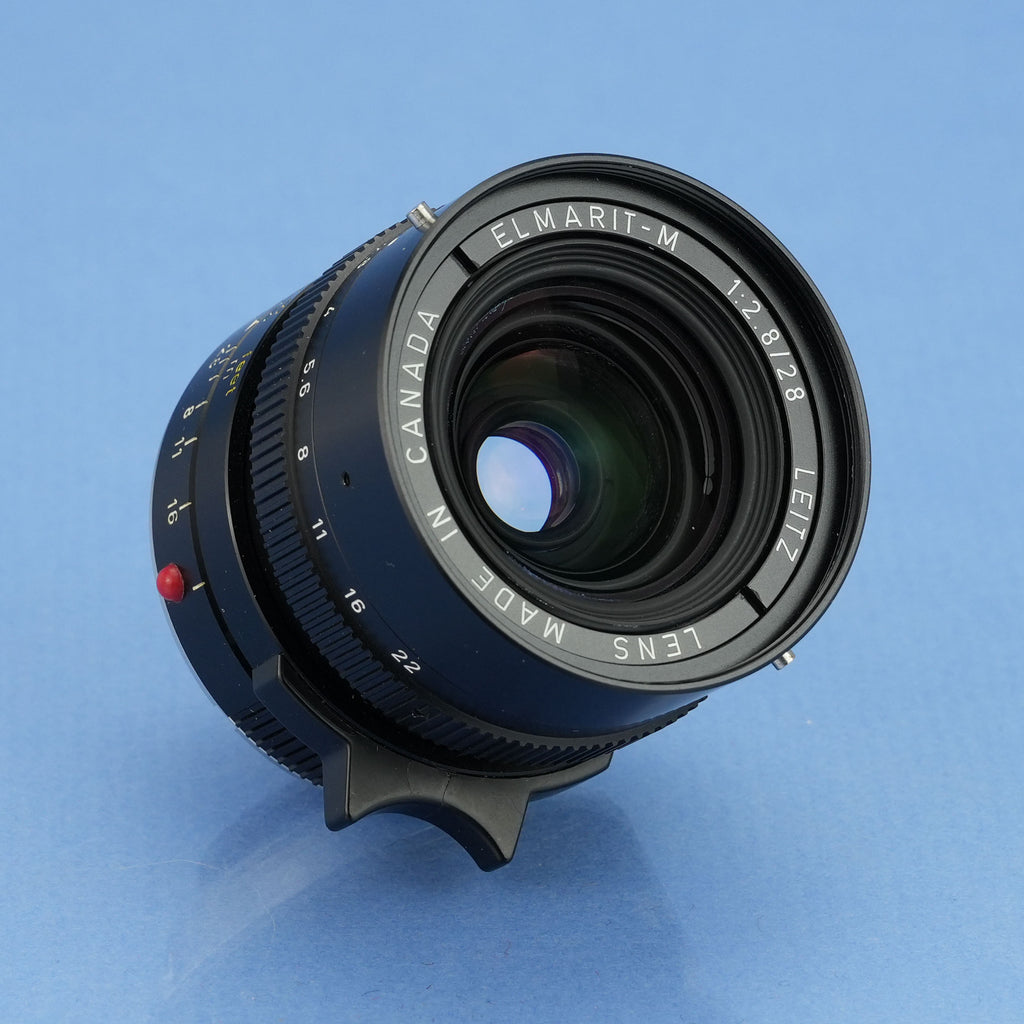 LEICA LEITZ 28MM ELMARIT-M F2.8 3RD V 70 JAHRE M4-P LENS 11804 +BOX +SHADE MINT
