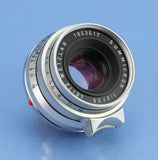 LEICA LEITZ SUMMICRON 35MM F2 M 11308 8 ELEMENT 1ST V GERMANY LENS VERY NICE!