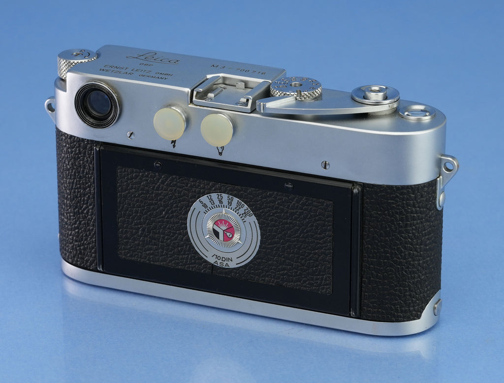 LEICA LEITZ M3 DS CHROME CAMERA BODY 1954 VERY EARLY TRACK SN. # 700716 RARE!