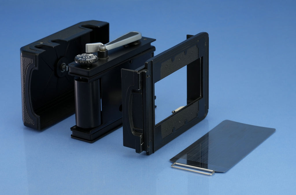 LINHOF TECHNO ROLLEX 6X12 ROLLFILM TECHNIKA PANORAMIC GRAFLOCK BACK 4X5 MINT!