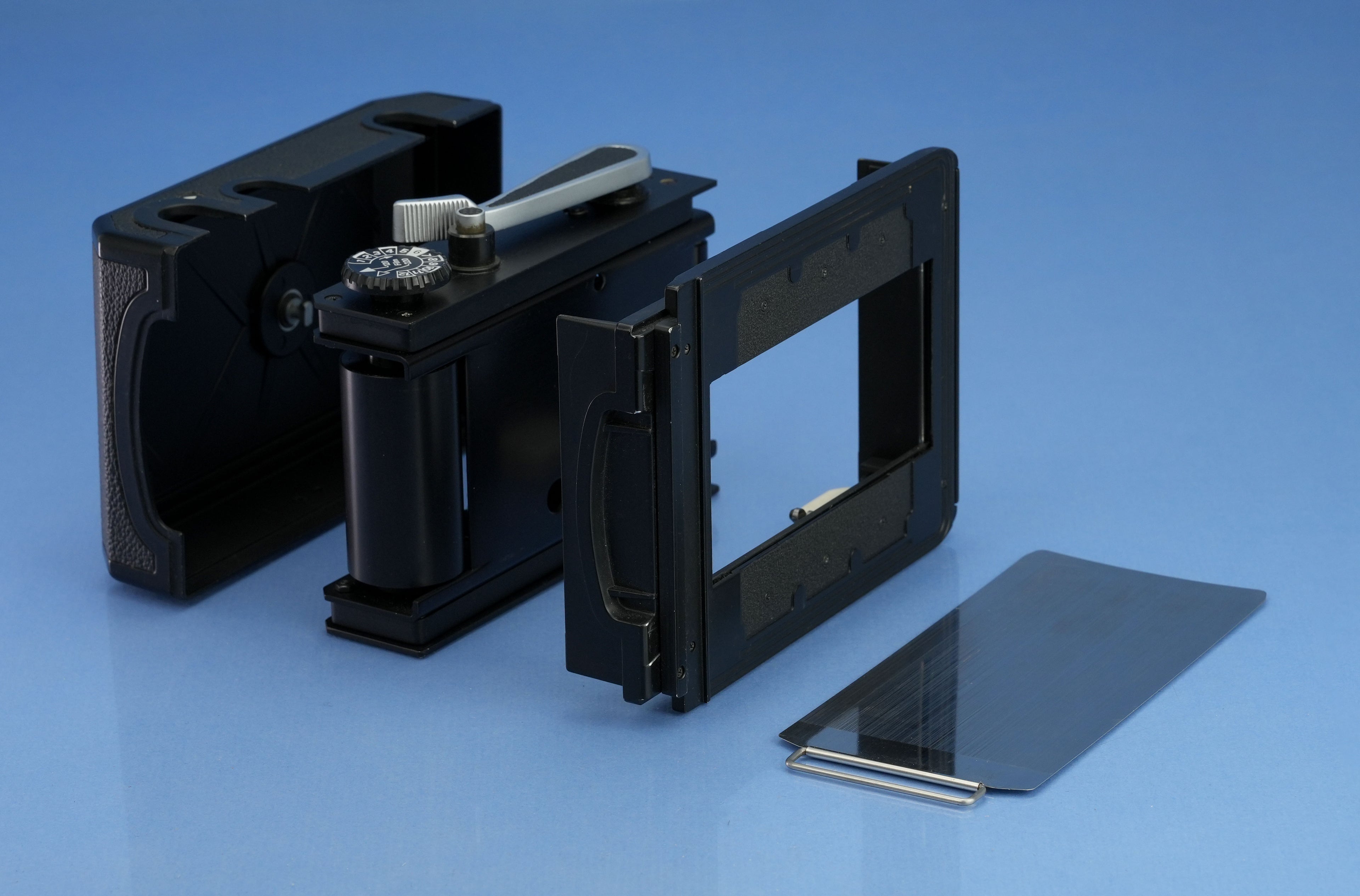 LINHOF TECHNO ROLLEX 6X12 ROLLFILM TECHNIKA PANORAMIC GRAFLOCK BACK 4X5 MINT!